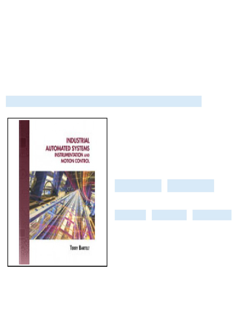 Solution Manual for Industrial Automated Systems Instrumentation and ...