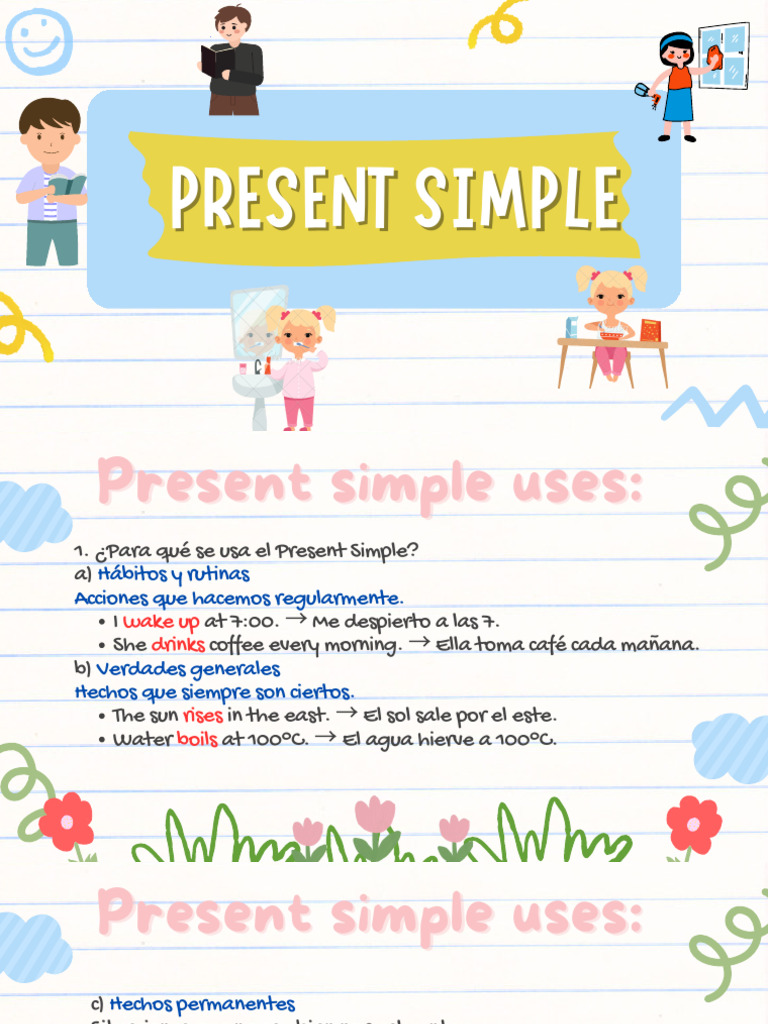 Usos y Estructura del Present Simple | PDF