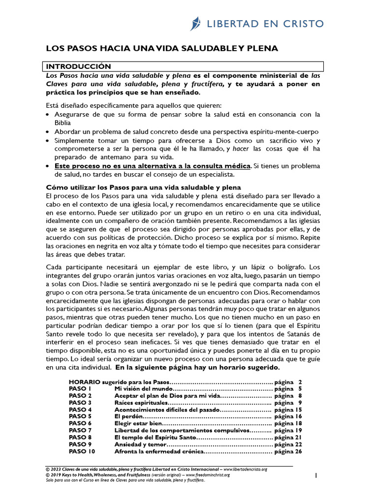 Claves para Una Vida Saludable y Plena | PDF | Pecado | Verdad