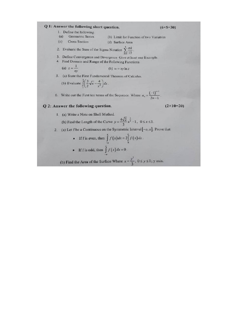 Calculus 02 | PDF