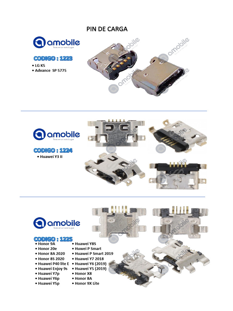 Mobile Device Charging Codes List | PDF | Mobile Telecommunications ...