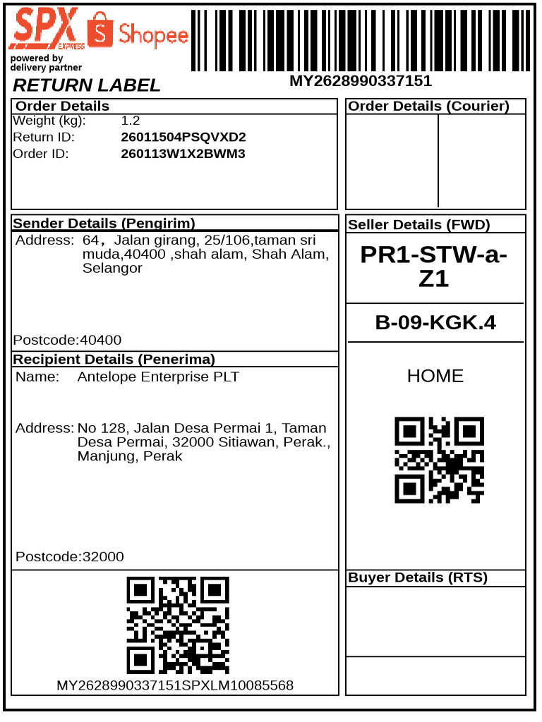 Return Label and Order Details Guide | PDF