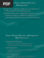 Project Human Resource Management