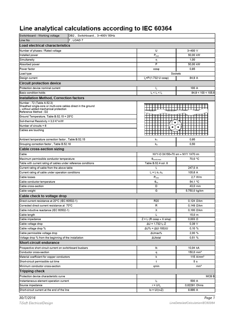 IEC 60364 Electrical Load Calculation | PDF | Electric Power ...