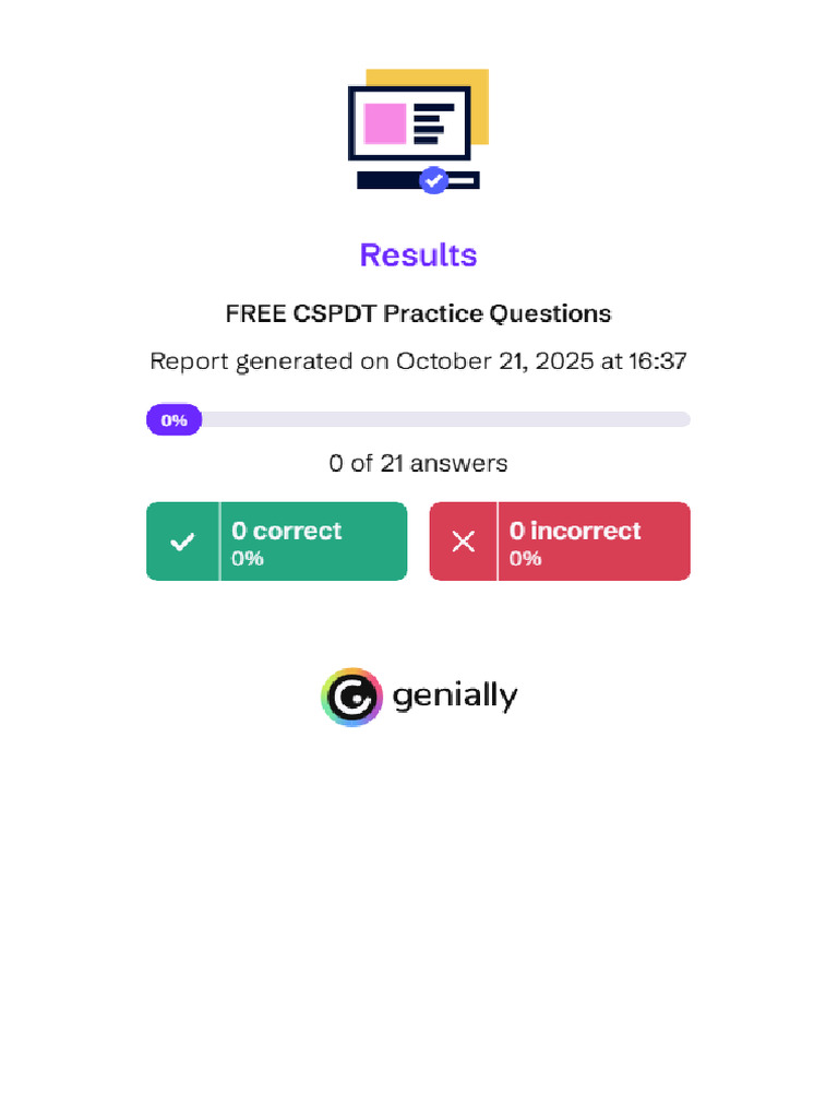 FREE CSPDT Practice Questions 21-10-2025 | PDF