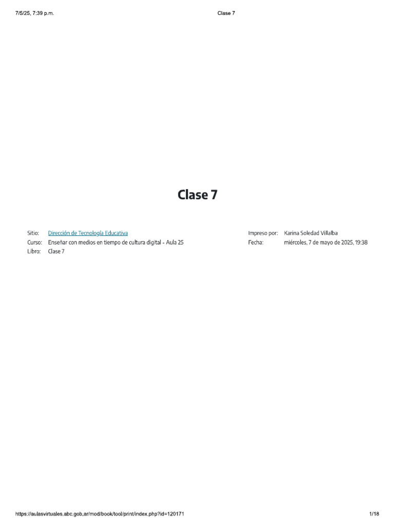 Clase 7 | PDF