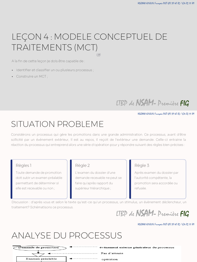 Modèle Conceptuel de Traitements (MCT) | PDF | Comptabilité
