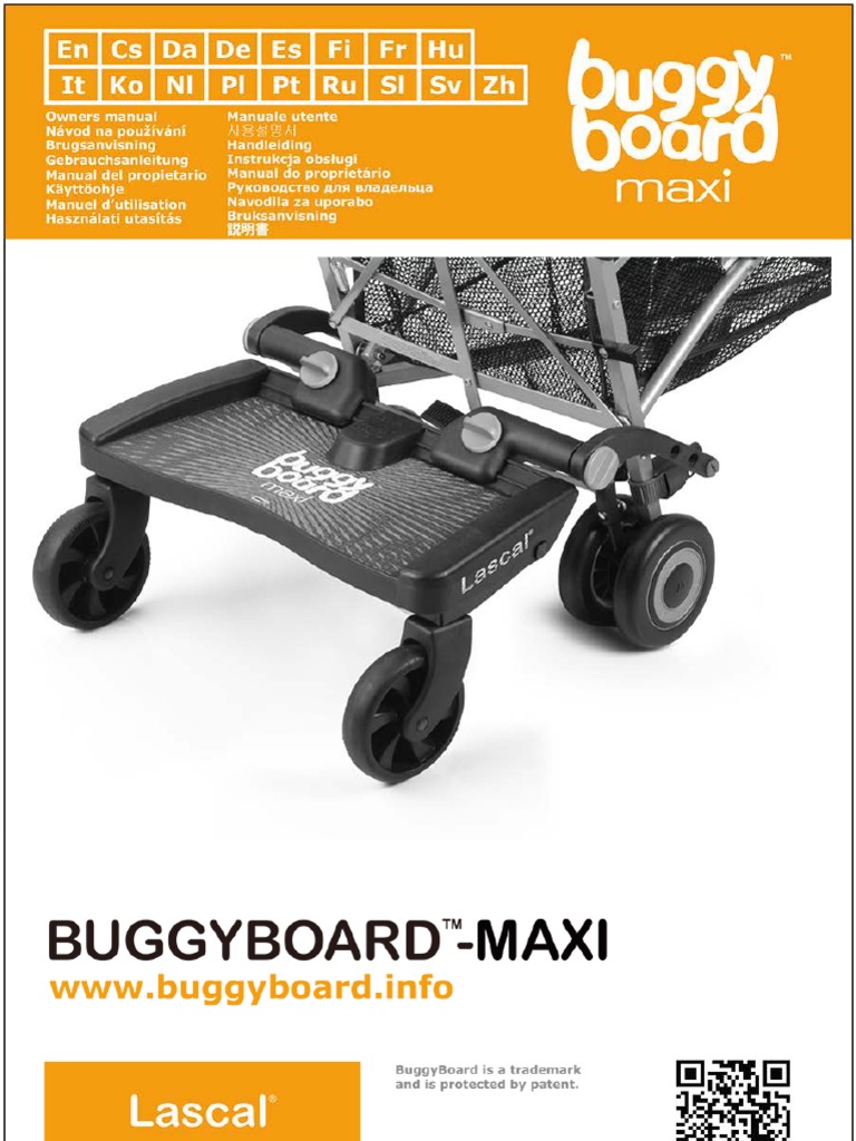 buggy board maxi manual