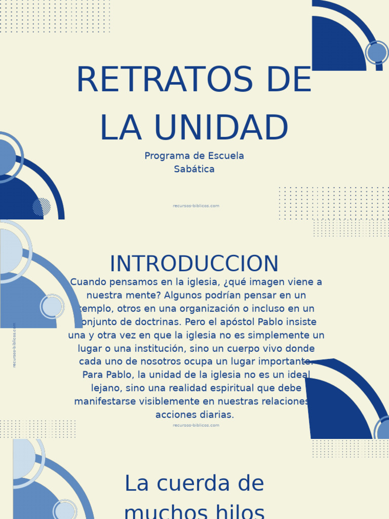 Unidad en la Iglesia: Un Cuerpo Vivo | PDF | Cristo (título) | Iglesia ...
