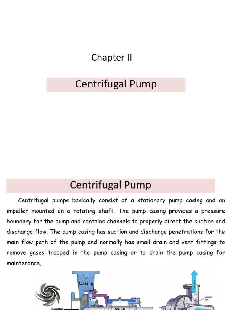 Centrifugal Pump Design and Operation | PDF | Pump | Fluid Dynamics