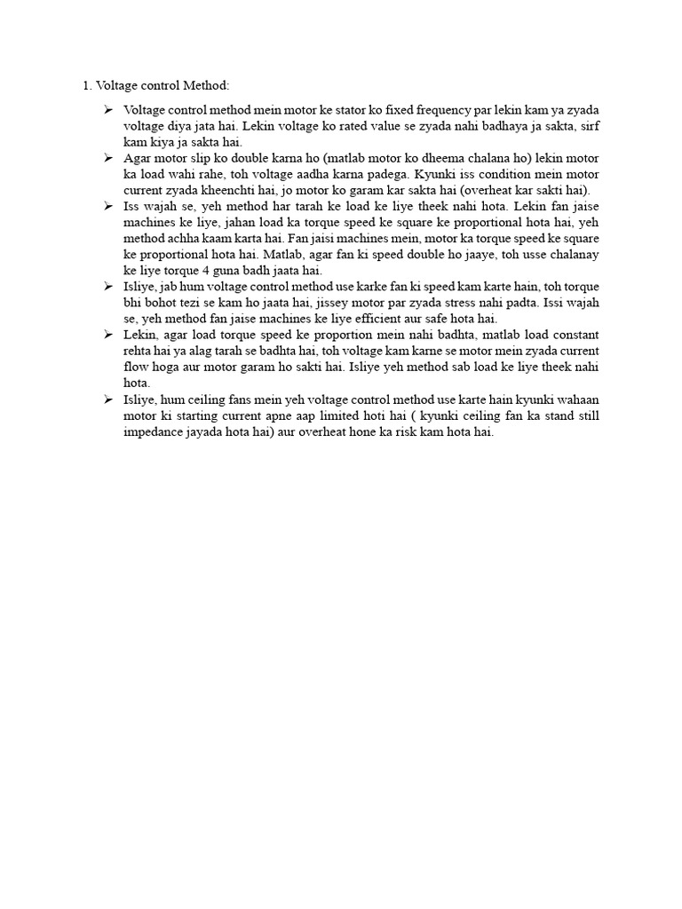 Speed Control I.M. | PDF