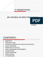 Main Project Presentation: RF Control of Induction Motor