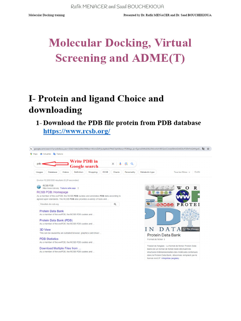 Molecular Docking Training Guide | PDF | Docking (Molecular) | Molecules