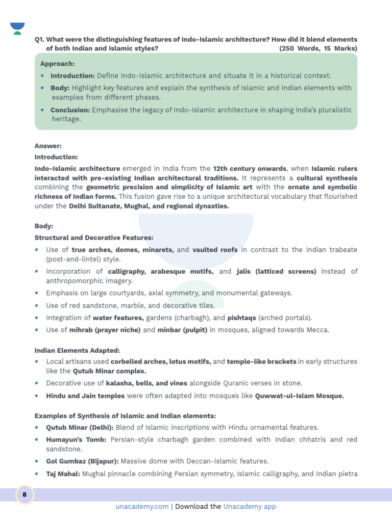 Indo-Islami Contrast ASI | PDF