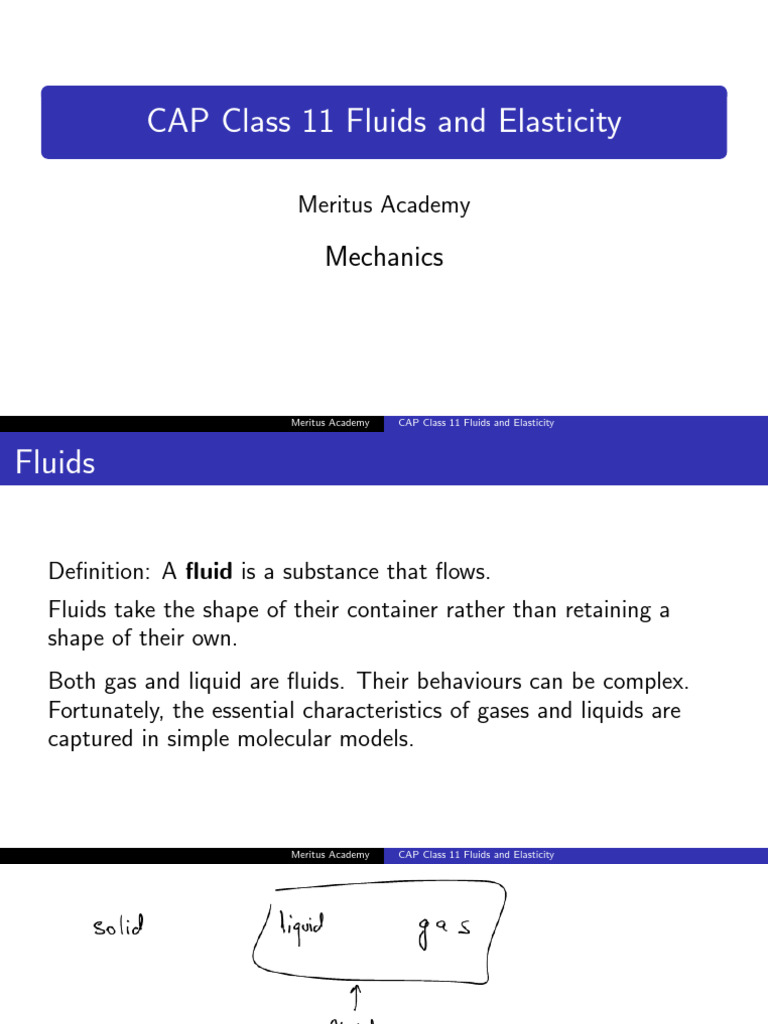 Class 11 CAP Notes Jan 10 | PDF | Buoyancy | Pressure