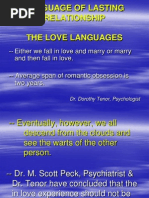 Language of Lasting Relationship The Love Languages