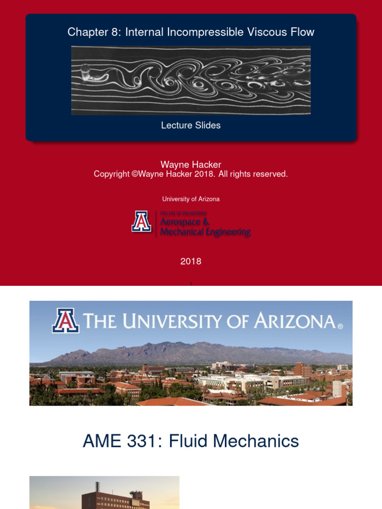 Internal Viscous Flow in Pipes | PDF | Fluid Dynamics | Navier–Stokes ...