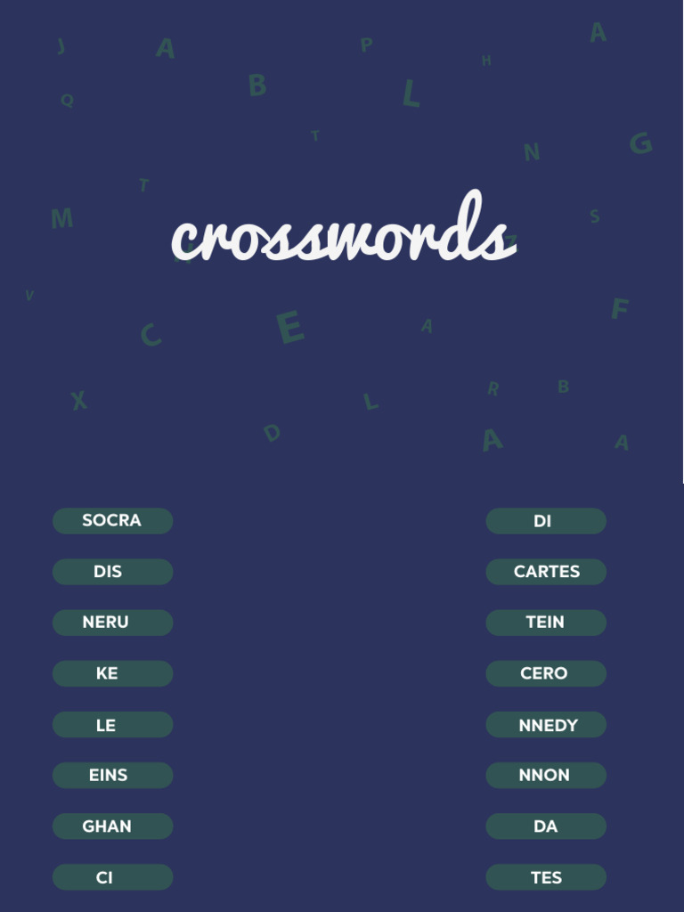 Crossword Puzzle Categories Guide | PDF
