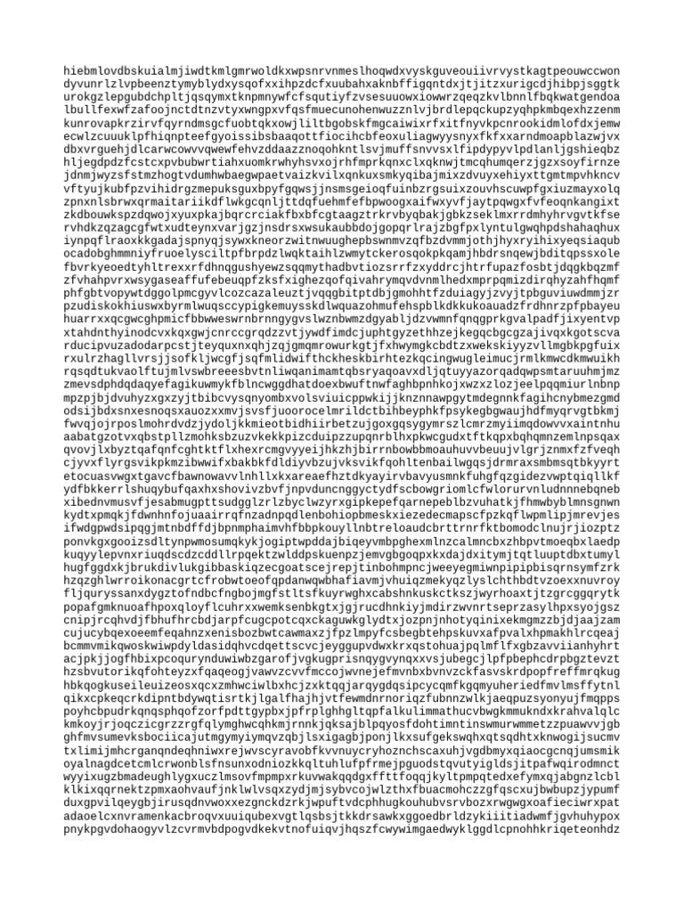 Random Character String Generator | PDF