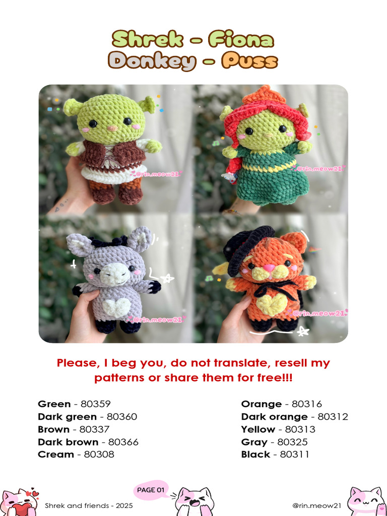 Shrek Crochet Patterns 2025 Guide | PDF