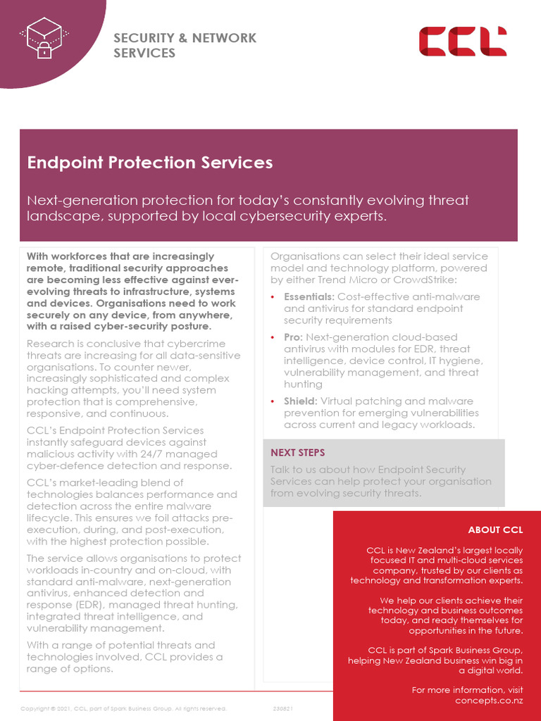 Comprehensive Endpoint Protection Services | PDF | Security | Computer ...