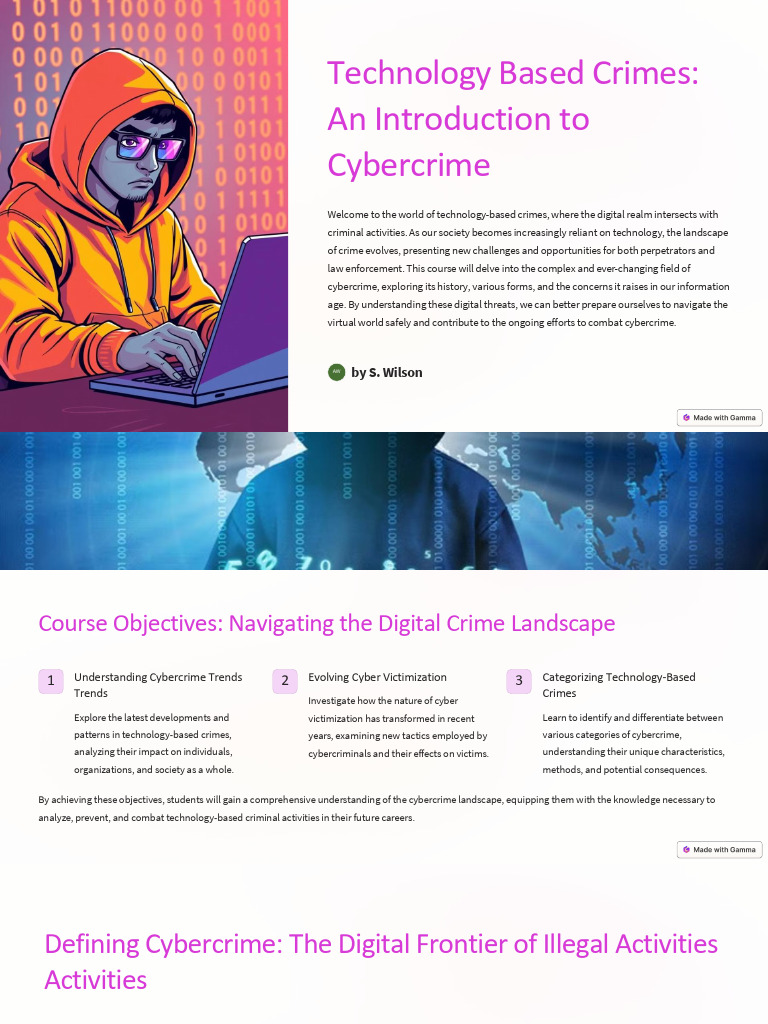 Understanding Cybercrime: Trends & Types | PDF | Cybercrime | Computer ...