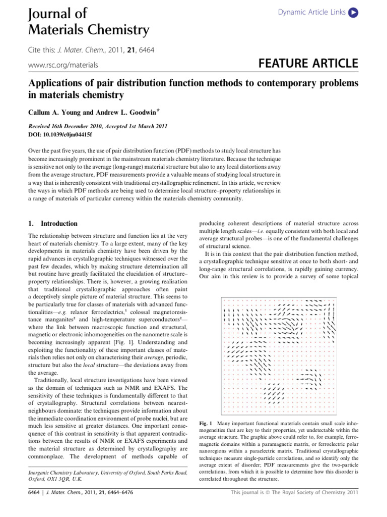Goodwin 2011 Applications of PDF Methods to Contemporary Materials Chem ...