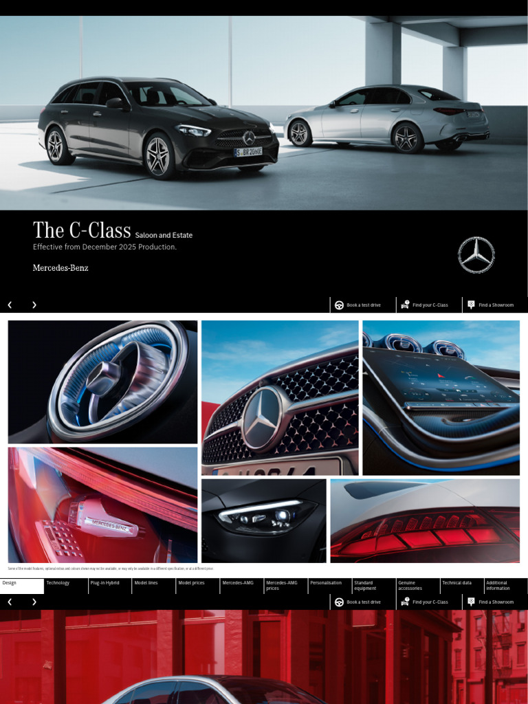 C Class December 2025 Production Brochure | PDF | Plug In Hybrid ...