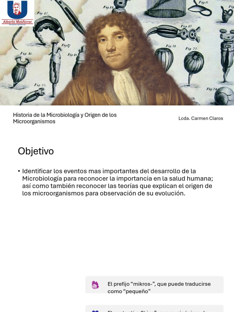 Historia y Origen de la Microbiología | PDF | Biología Celular ...