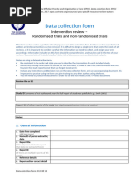 Cochrane Data Extraction Form Template | PDF | Randomized Controlled ...