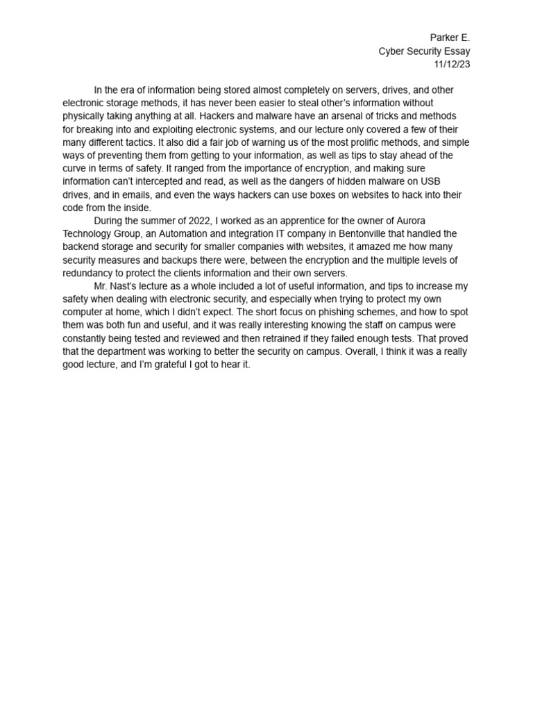 Cyber Security Insights and Tips | PDF