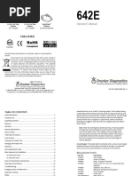 642E Centrifuge Operator's Manual | PDF | Centrifuge | Switch