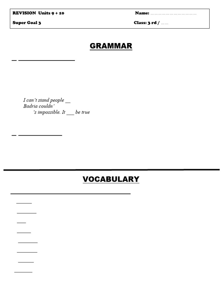 Grammar and Vocabulary Exercises | PDF | Chess Openings | Chess