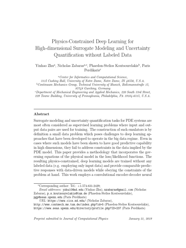 Physics-Constrained Deep Learning Models | PDF | Deep Learning ...