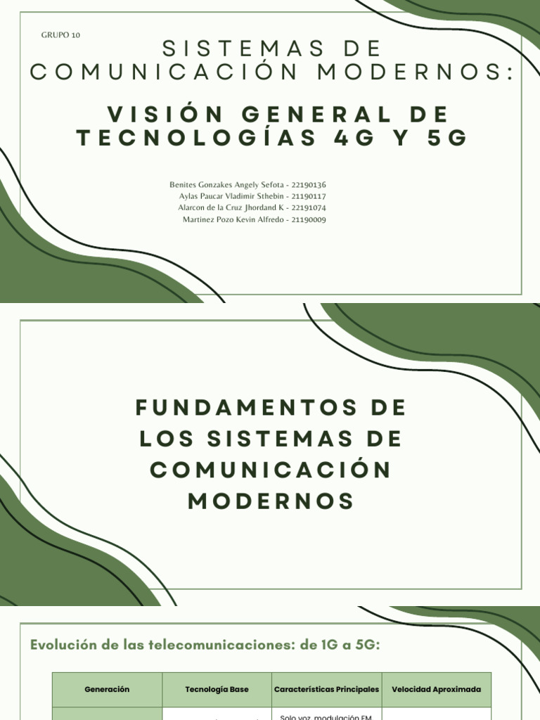 Evolución y Tecnologías de 4G y 5G | PDF | 3 G | 4 G