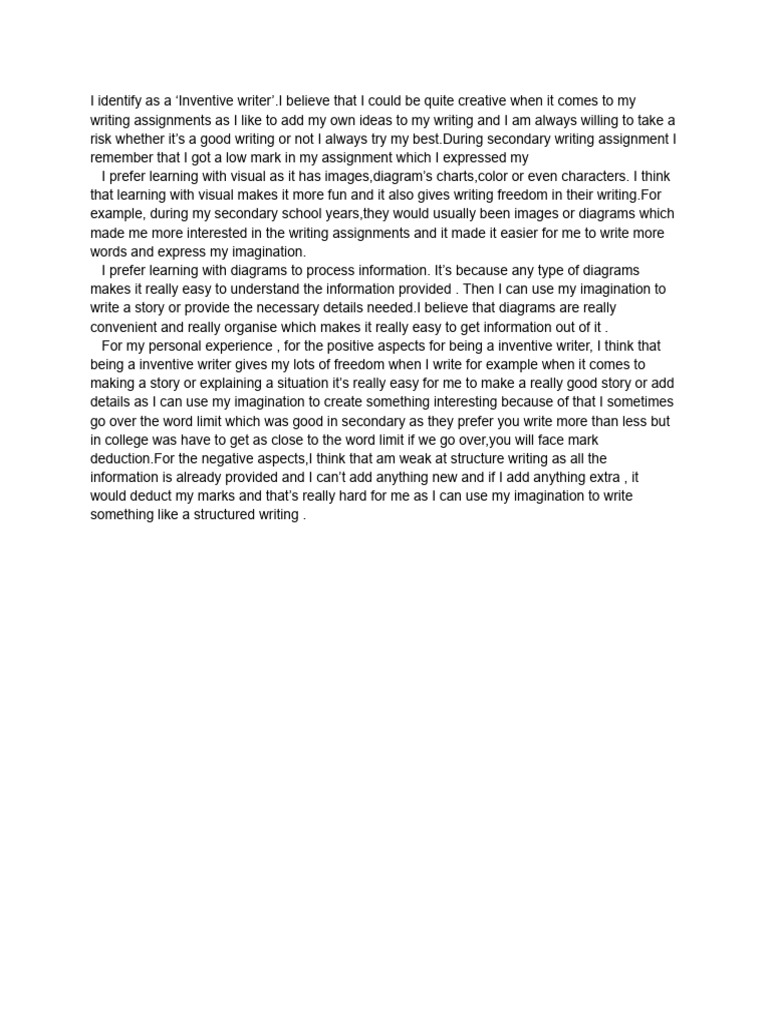 Final Assignment for College Writing | PDF
