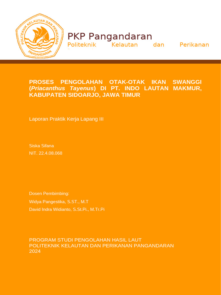 Proses Pengolahan Otak-Otak Ikan Swanggi | PDF