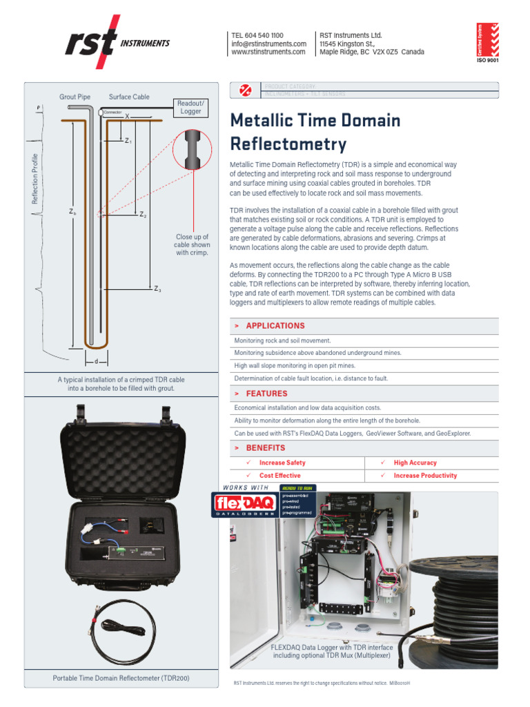 Metallic Time Domain Reflectometry Guide | PDF | Electrical Engineering ...