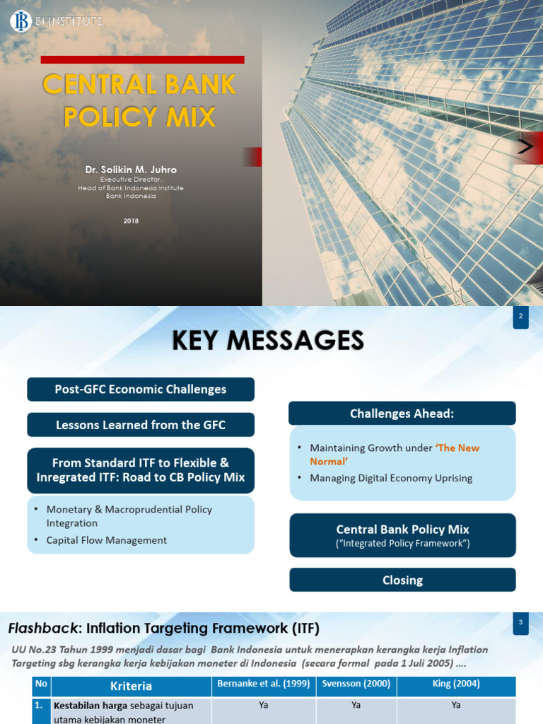 Central Bank Policy Mixed | PDF | Monetary Policy | Macroprudential ...