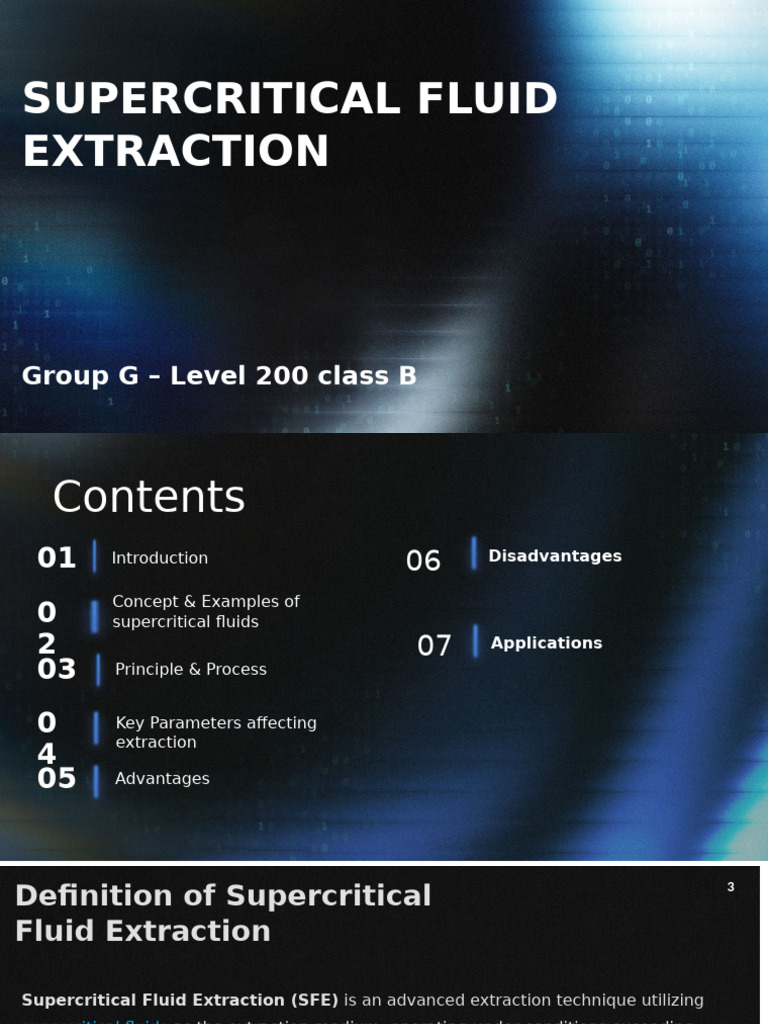 Supercritical Fluid Extraction Overview | PDF | Supercritical Fluid ...
