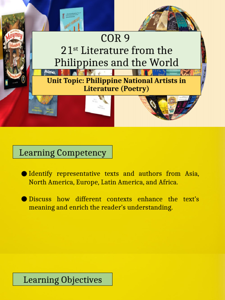 Philippine National Artists in Literature | PDF