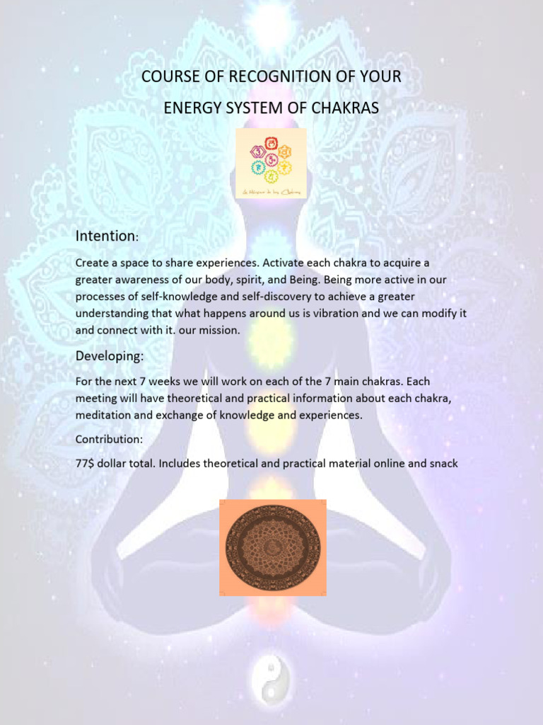 Chakra Energy System Course Overview | PDF | Thought | Planets In Astrology