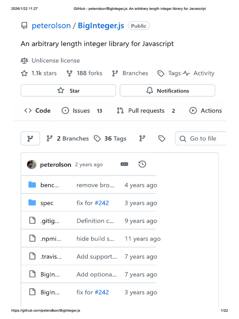BigInteger Js | PDF