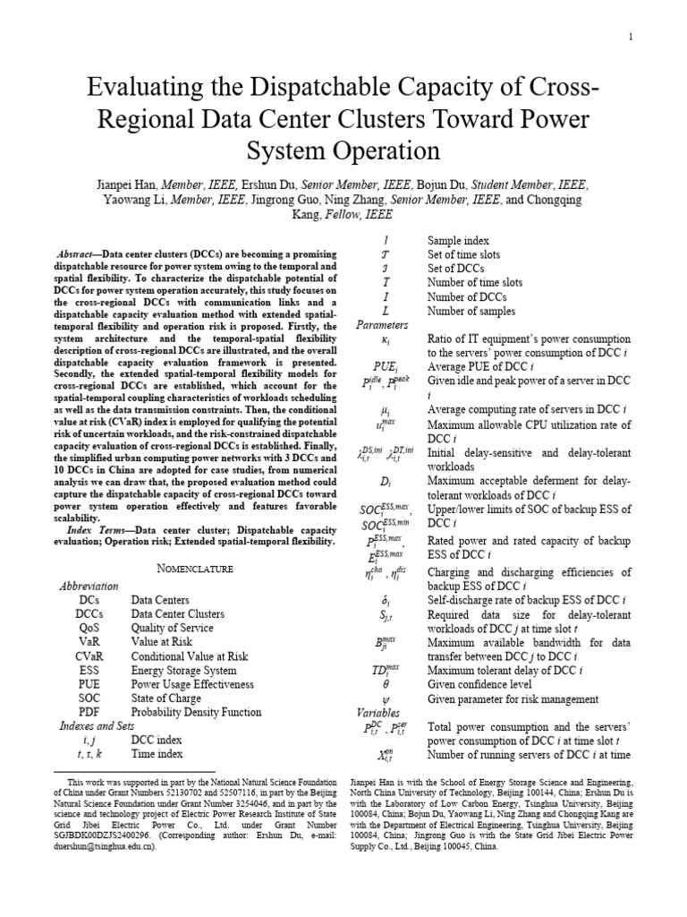 Evaluating Dispatchable Capacity of DCCs | PDF | Data Center | Smart Grid