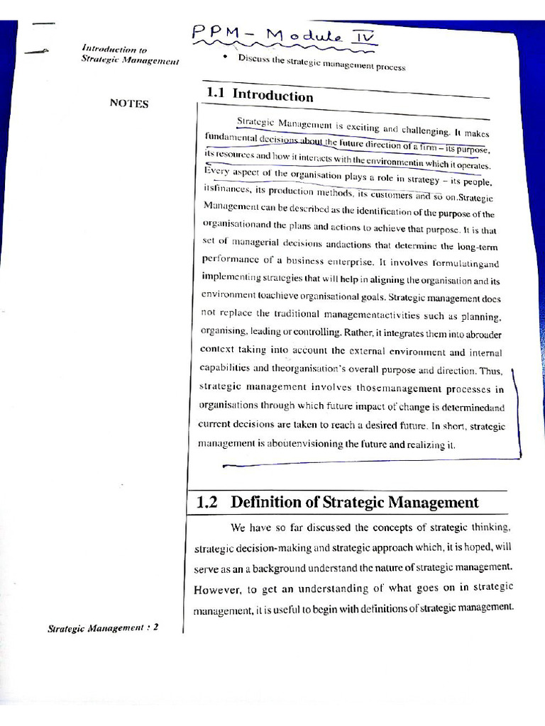 PPM Module 4 | PDF