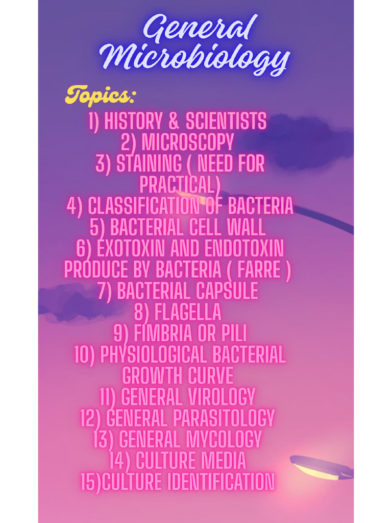 General Microbiology - 1 | PDF