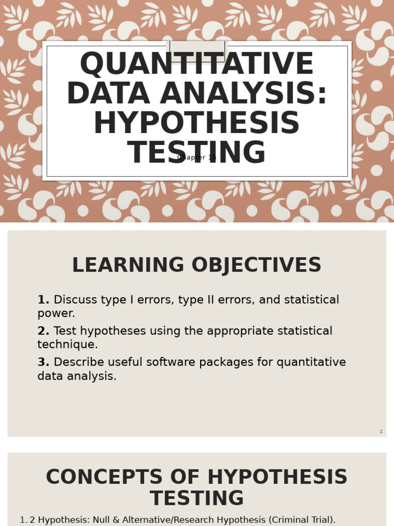 Hypothesis Testing in Data Analysis | PDF | Multicollinearity ...