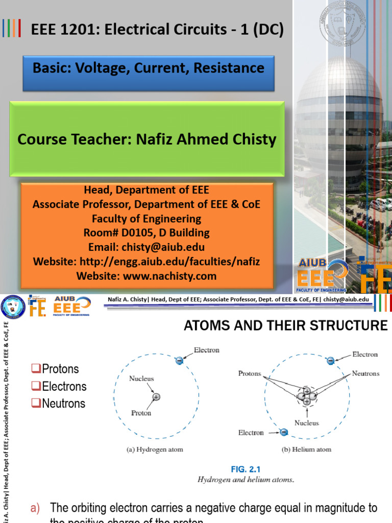 Electrical Circuits: Voltage & Current Basics | PDF | Electric Current ...