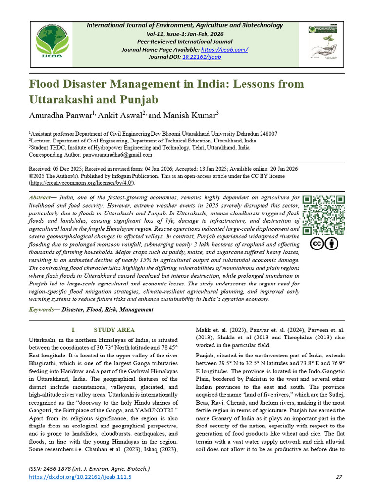 Flood Disaster Management in India: Insights | PDF | Flood | Drainage Basin