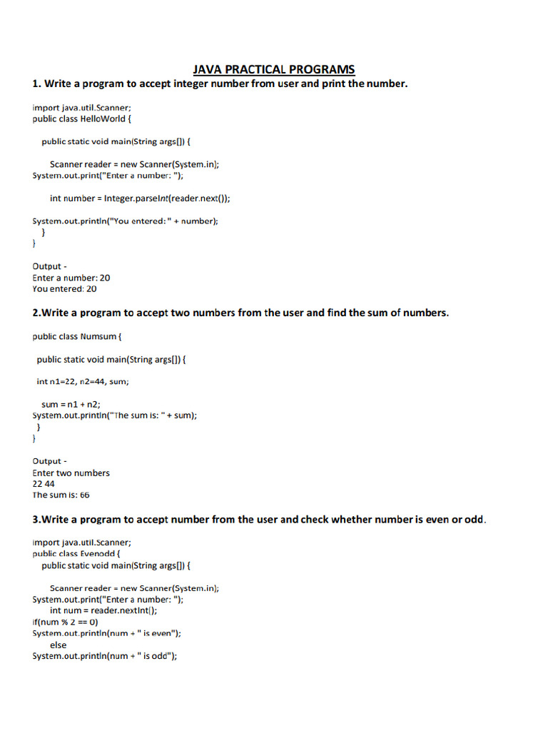 Java Programs It 12 | PDF
